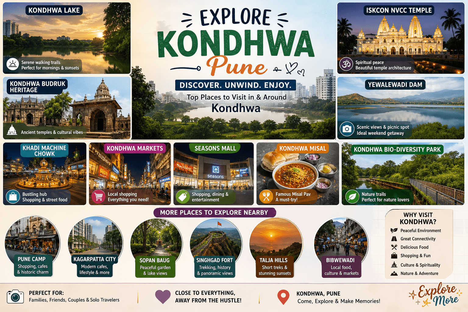 Top Places to Visit & Around Kondhwa