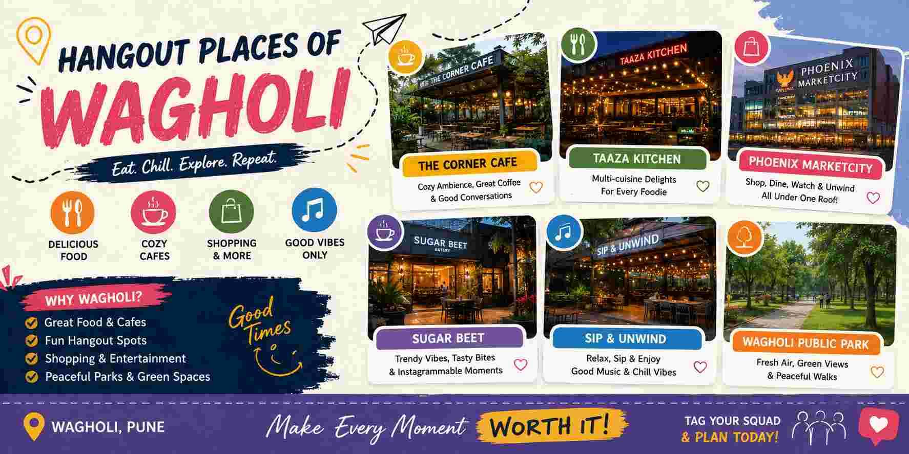 Hangout Places of Wagholi Hangout Places of Wagholi